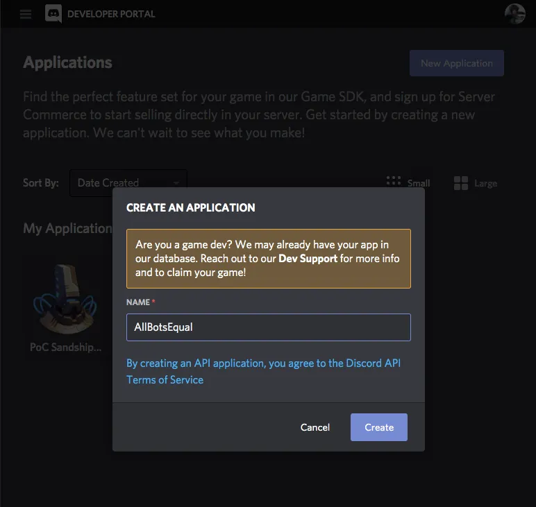 Discord App – Name, Beschreibung und Avatar festlegen