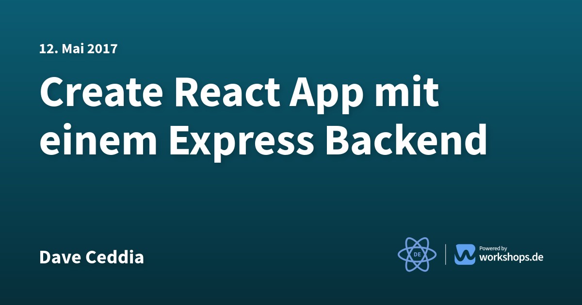 Create React App mit einem Express Backend | ReactJS.DE
